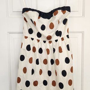 Limited Polka Dot Strapless Dress Size 4